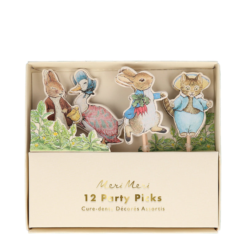Peter Rabbit™ & Friends Party Picks & Cupcake Toppers (x 12)