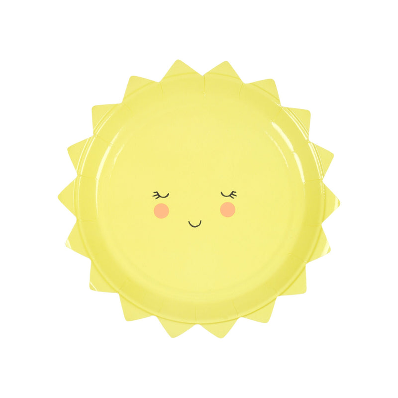 Happy Sun Small Paper Plates (x 12)